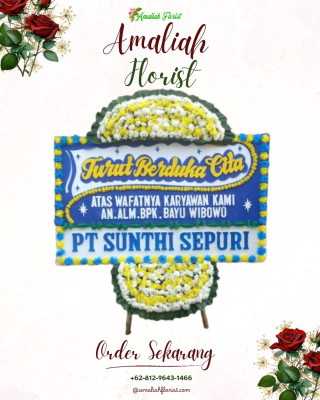 Papan Bunga Duka di Sagerat Weru Satu